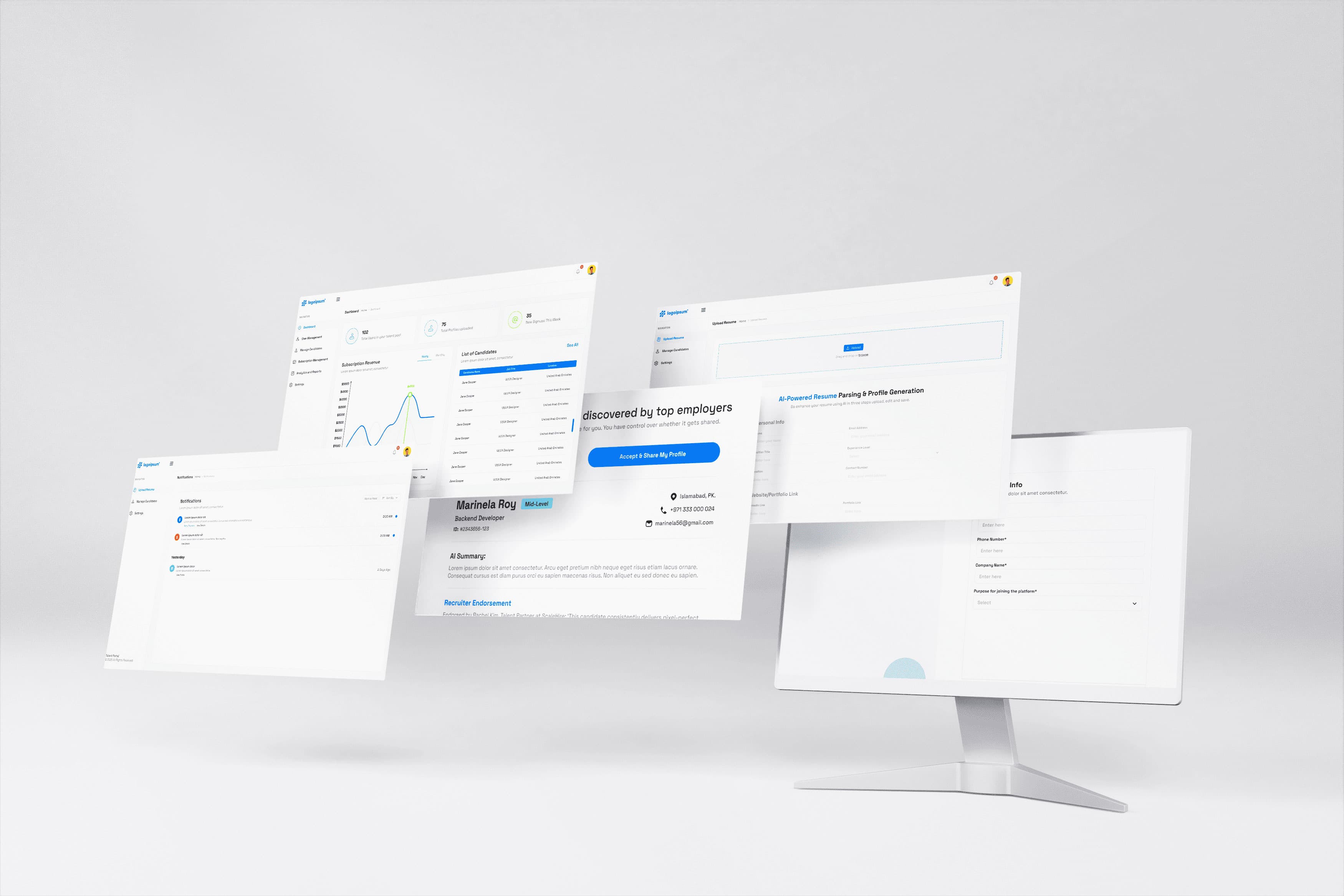 Talent platform connecting businesses with vetted freelancers