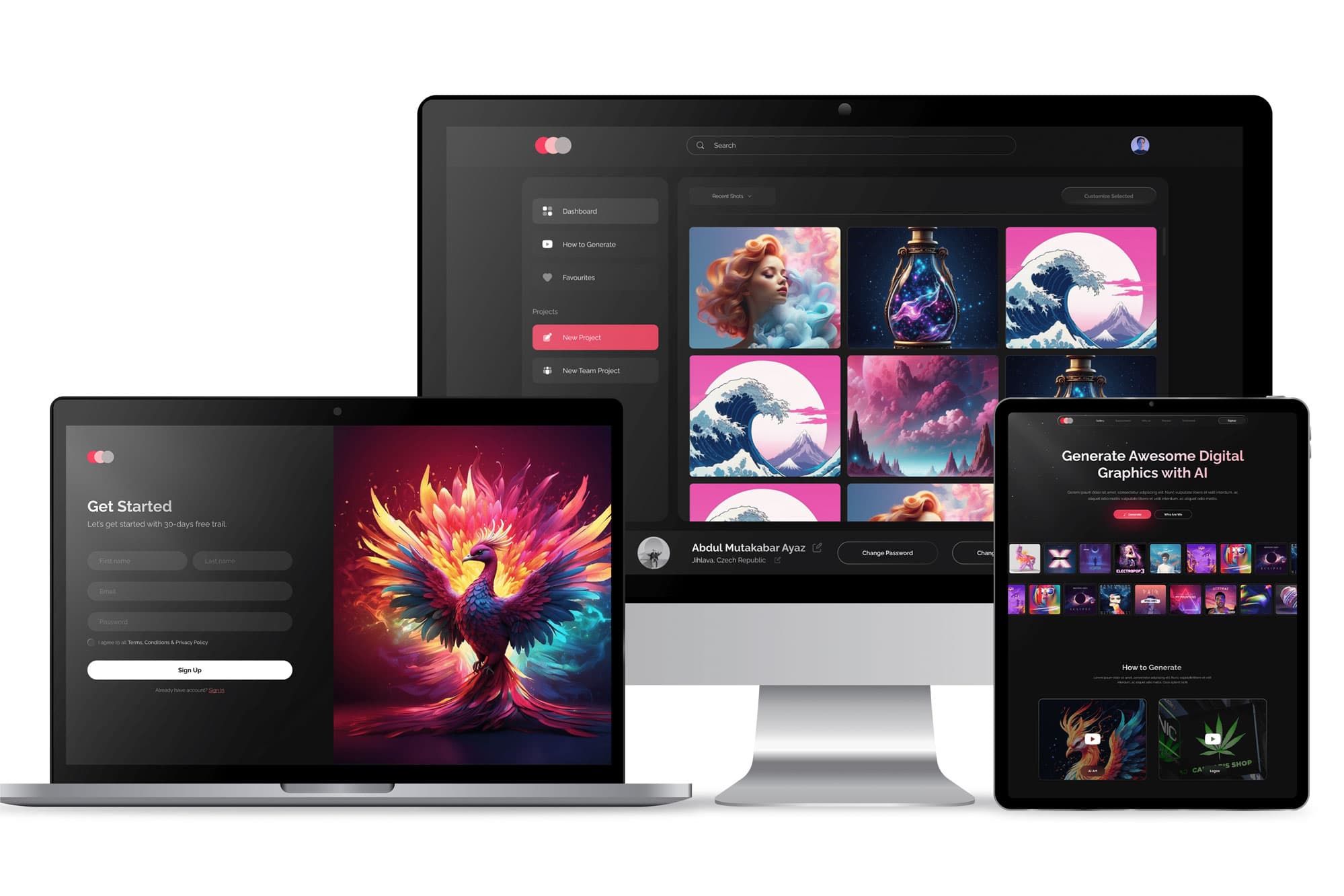 AI-powered design platform for brand identity creation