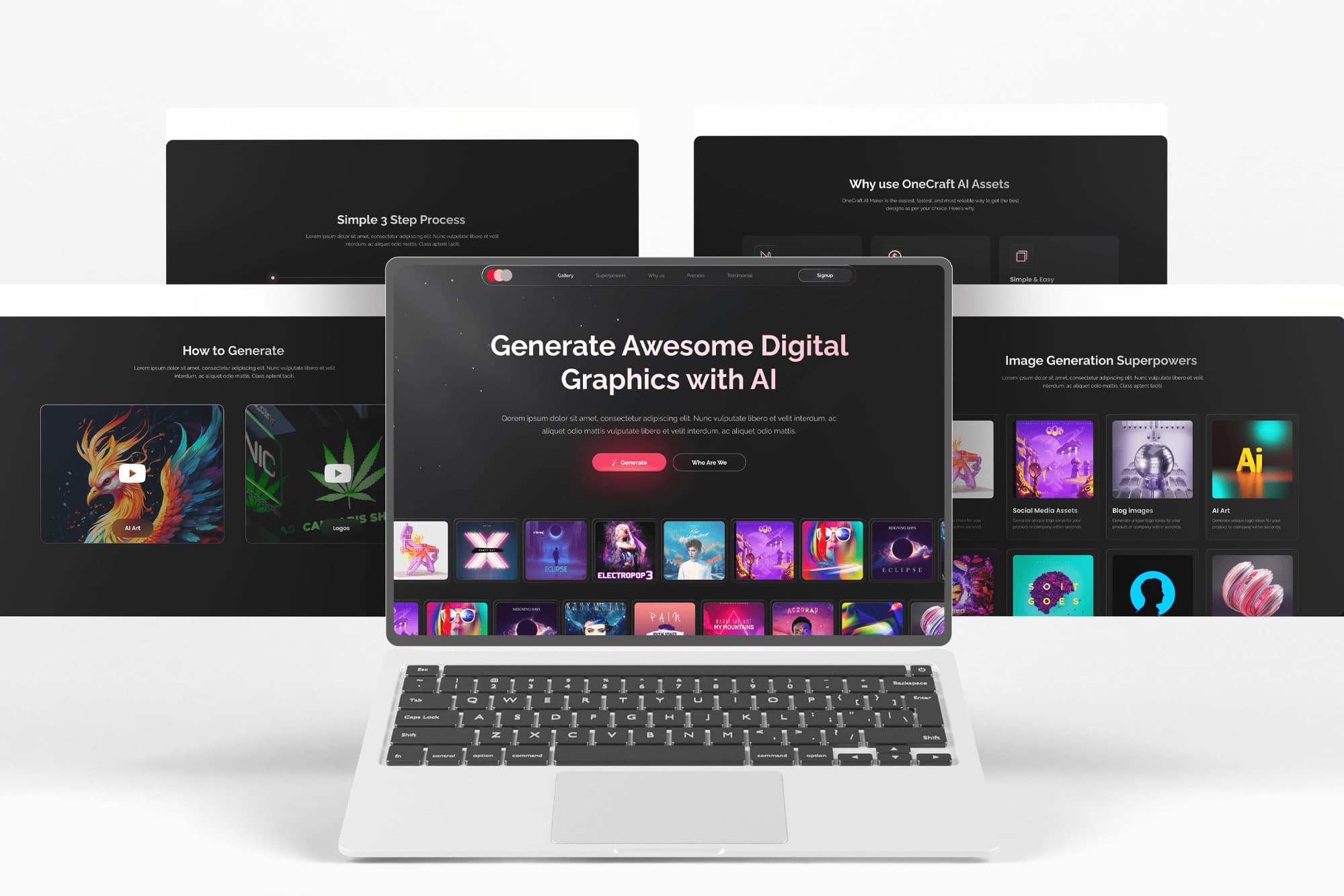 AI-powered design platform for brand identity creation