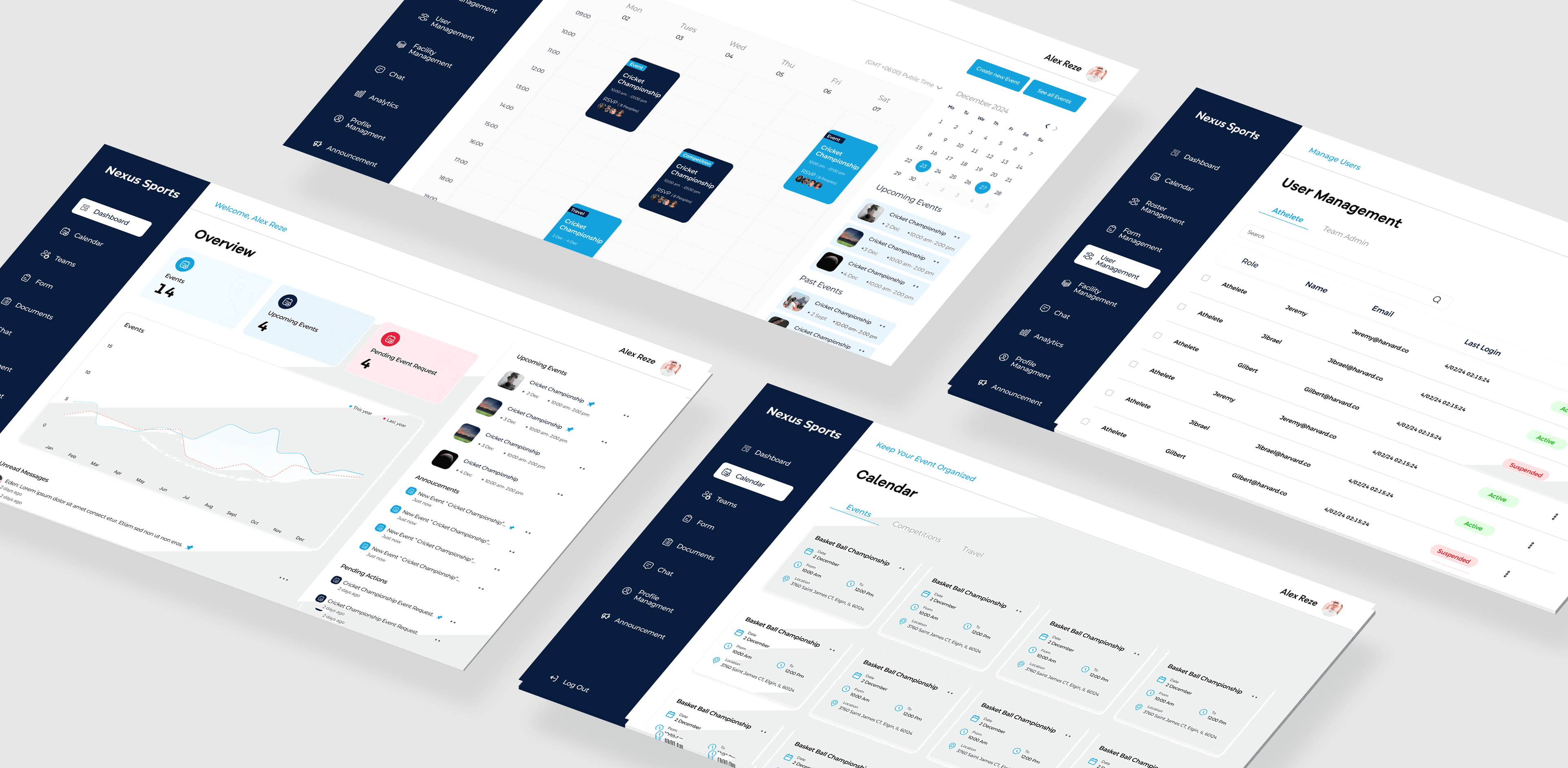 Comprehensive platform for sports clubs and athletes